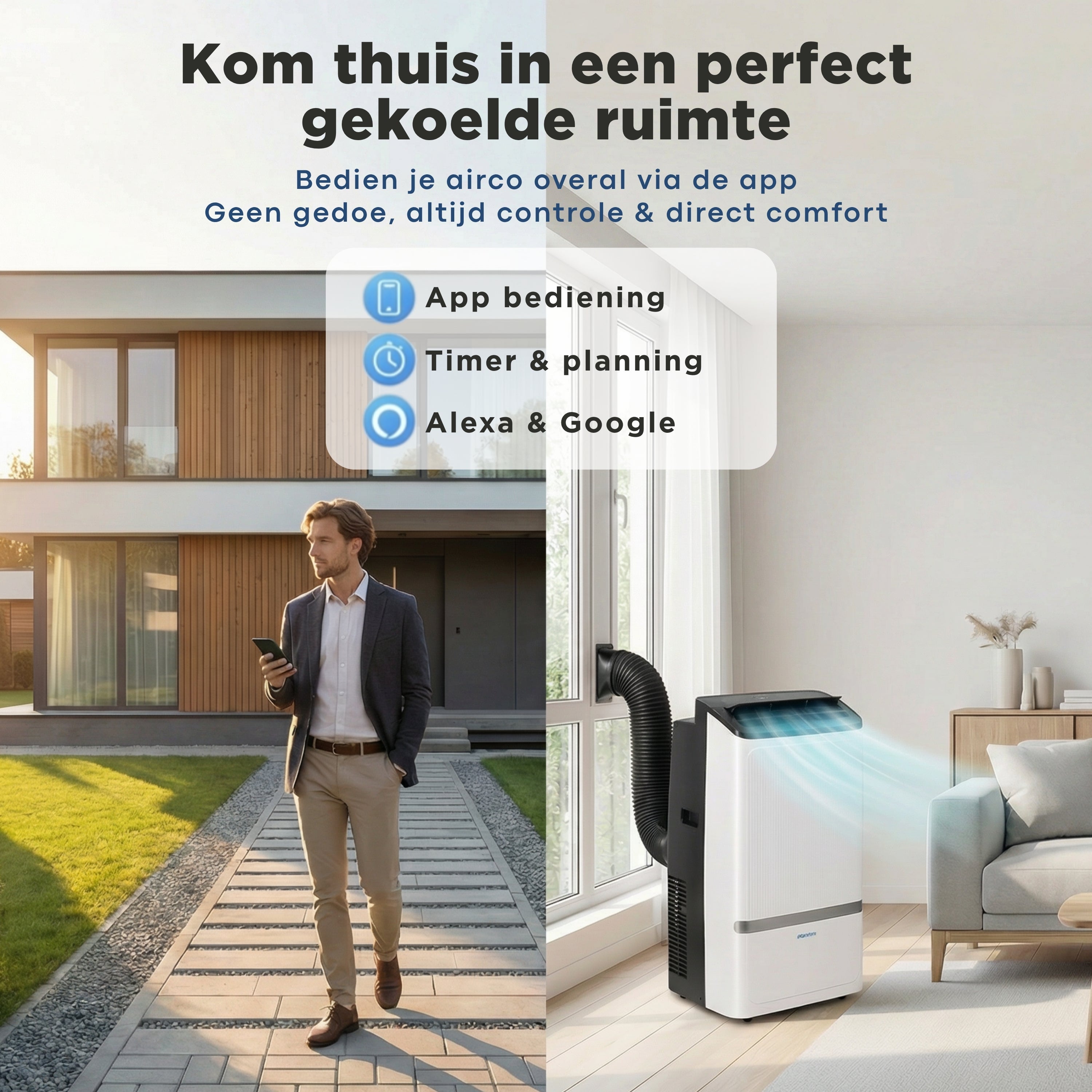 Mobiele Airco Aironex 12000 BTU -  Set van 2 (15% Bundelkorting)