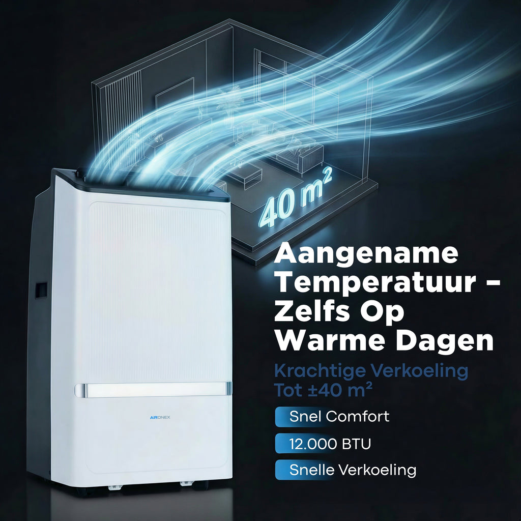 Mobiele Airco Aironex 12000 BTU -  Set van 2 (15% Bundelkorting)