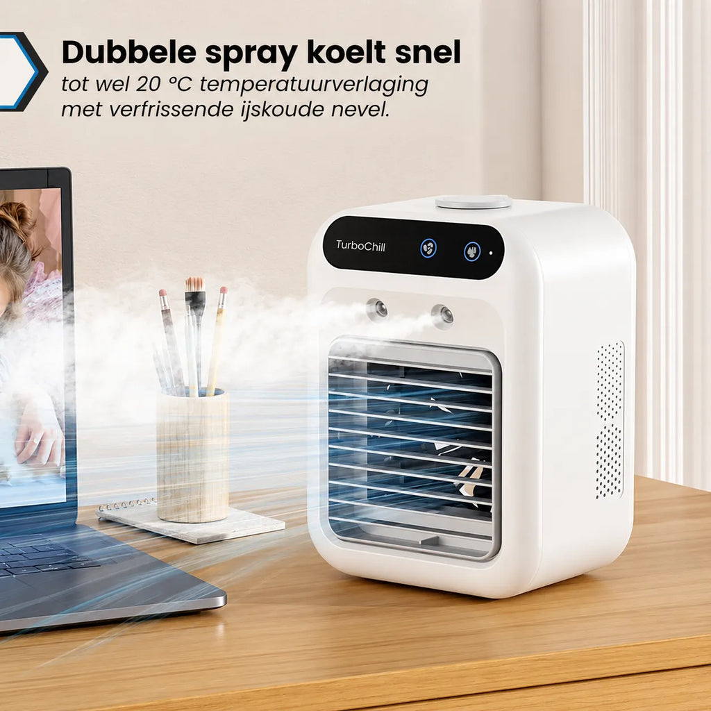 TurboChill - draagbare mini-airconditioner - het origineel