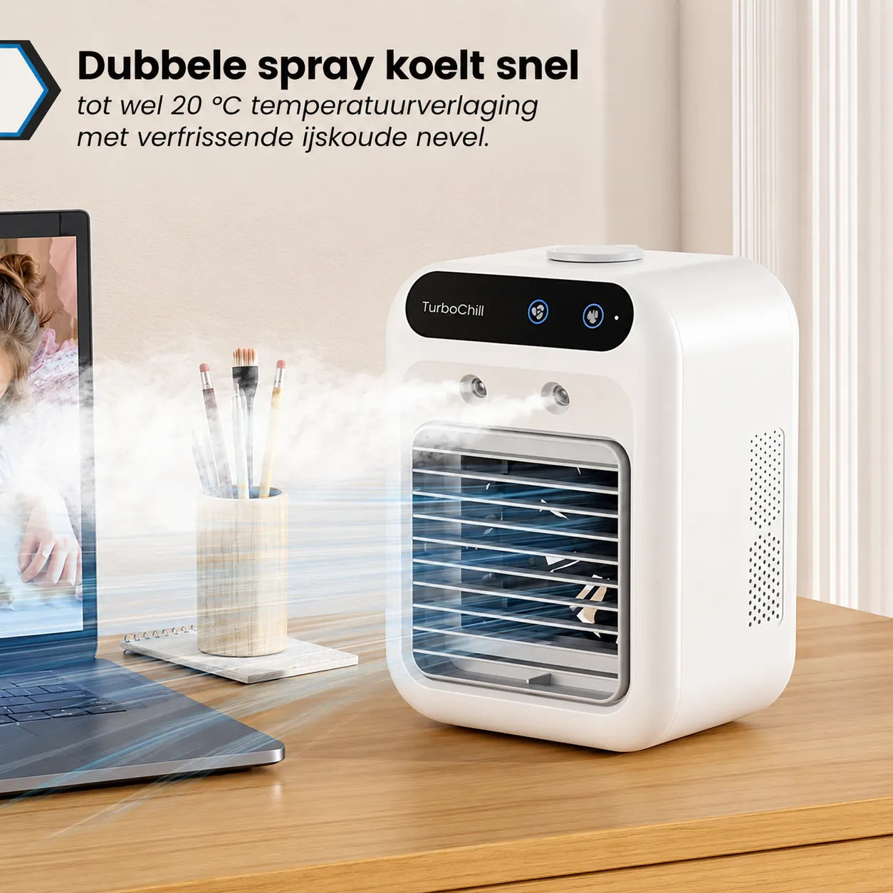 TurboChill - draagbare mini-airconditioner - het origineel